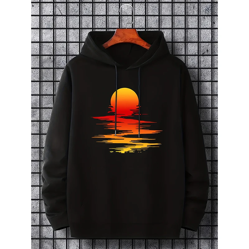 

Fashion Romantic Sunset Print Hoodie Men Woman Casual Hoodies Hooded Sweatshirts Harajuku Pullovers Unisex Tracksuit Clothing