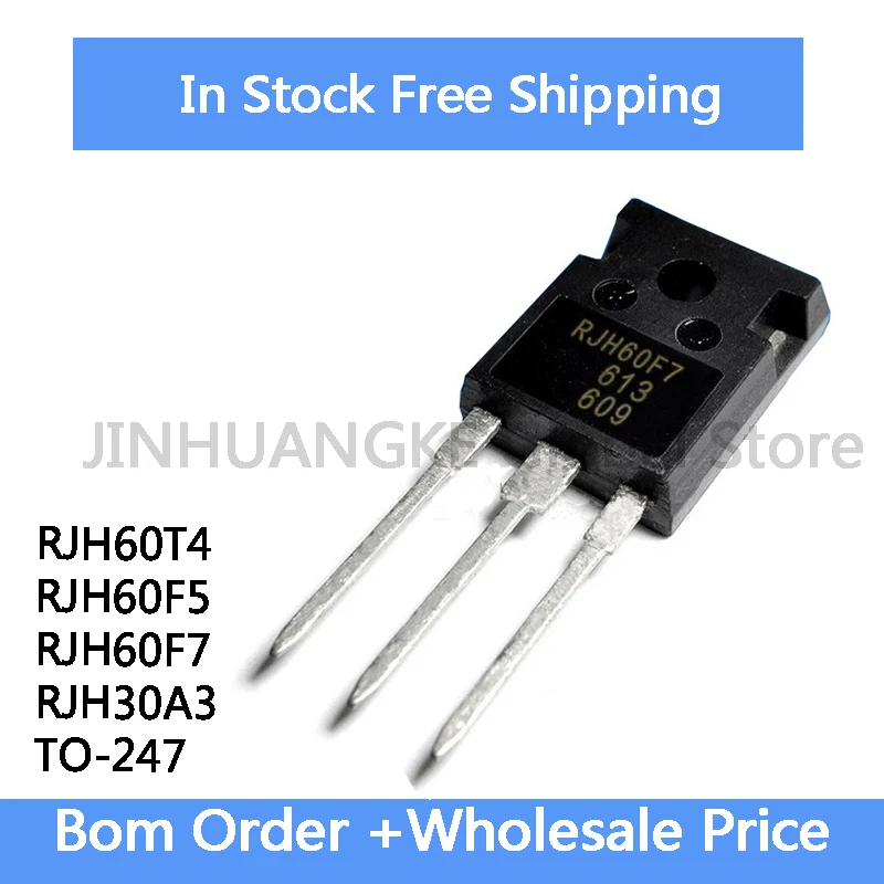 5Pcs RJH60T4 RJH60F5 RJH60F7 RJH30A3 TO-247 high-power IGBT transistor IC IN Stock Wholesale