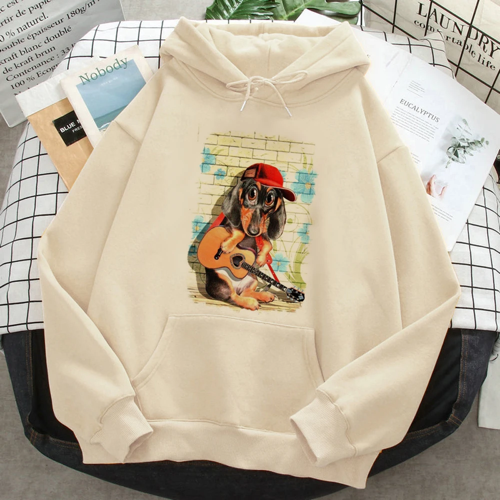 Dachshund hoodies women long sleeve top 90s anime sweat y2k Pullover clothes female anime Hooded Shirt