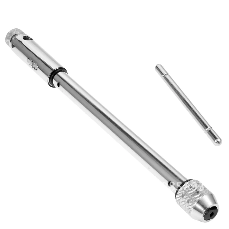 

M5-M12 Long Size Adjustable T-Handle Reamer Screw Extractor Tap Wrench Holder Ratchet Insert Reverse