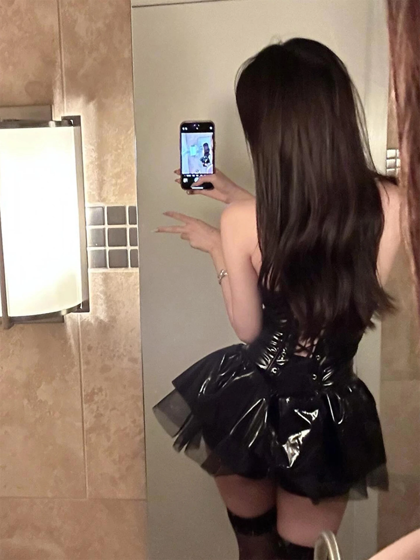 

Сексуальная глянцевая кожаная юбка Dr loween Костюм Devil orm ort Dr Женская мода из полиэфирного волокна Svel A...