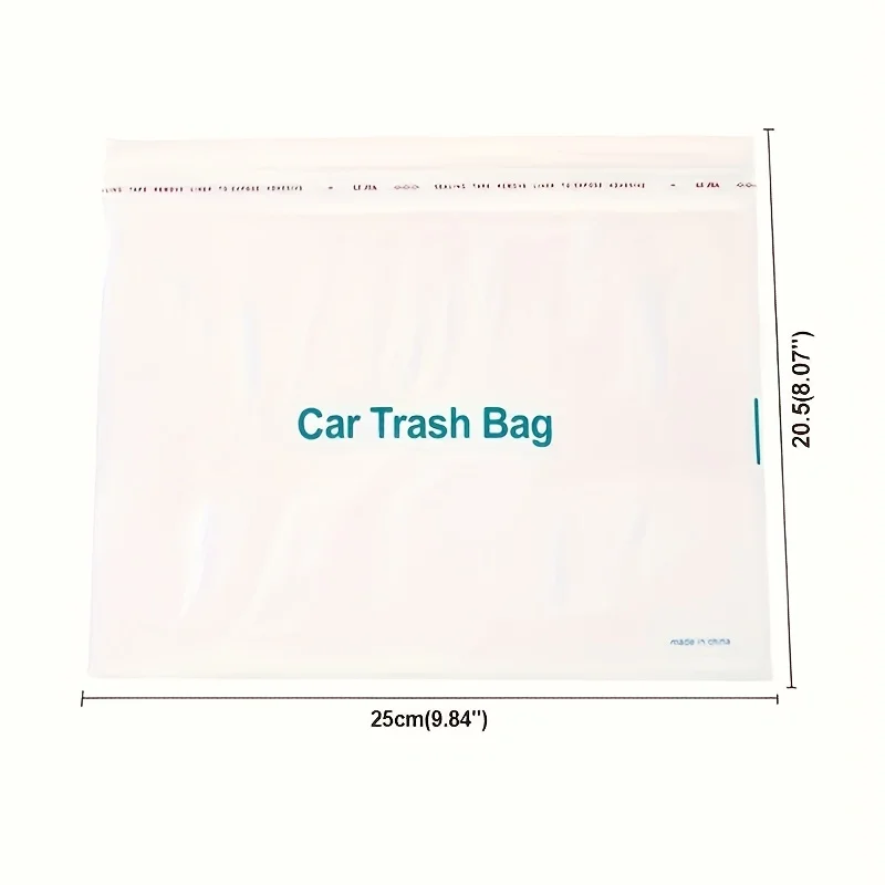 30-100Pcs Car Disposable Trash Bags Self-Adhesive Garbage Bag Portable Traceless Pasting Rubbish Storage Bag For Car Home Office