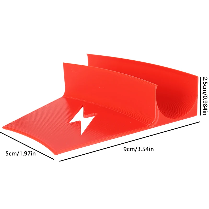 Red Plastic Caravan Warning Sign Clips - Reminder To Unplug The Power Before Driving - Remove The Wheel Clip Before Driving