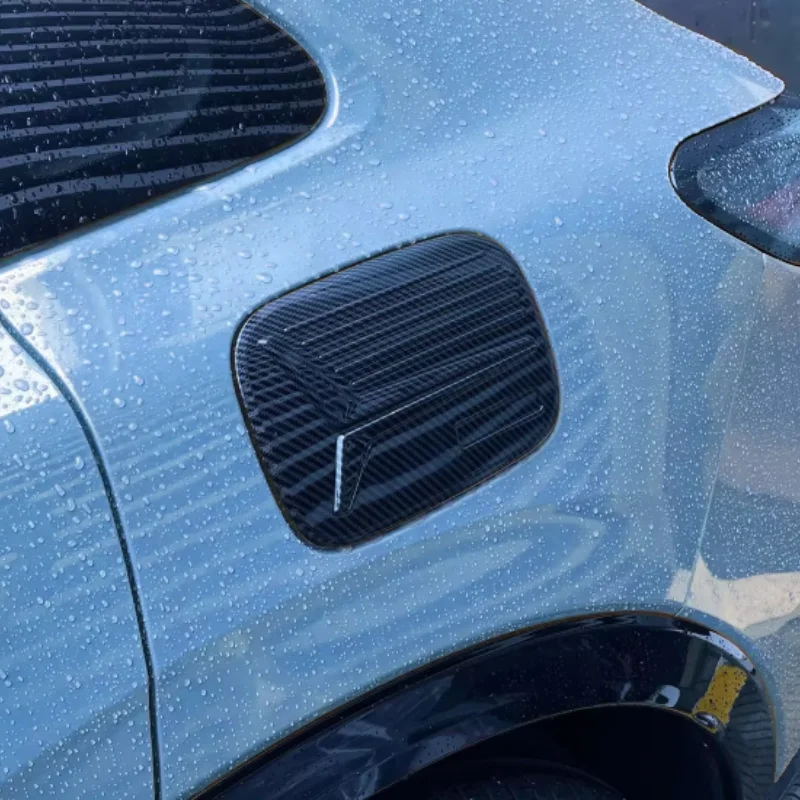 لهوندا ZR-V ZRV 2022-2023 الوقود حشو الباب غطاء خزان الغاز غطاء الكسوة ألياف الكربون نظرة #2