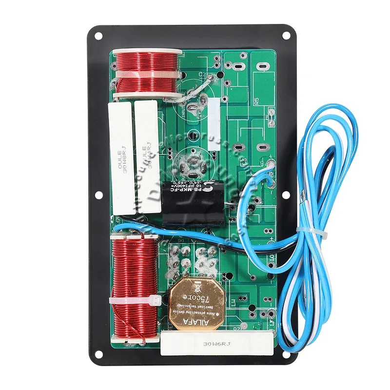 800W 2-Wege HiFi Lautsprecher Crossover, Dual Tweeter & Woofer Frequenzteiler, 15" Audiofilter mit Anschlussbox