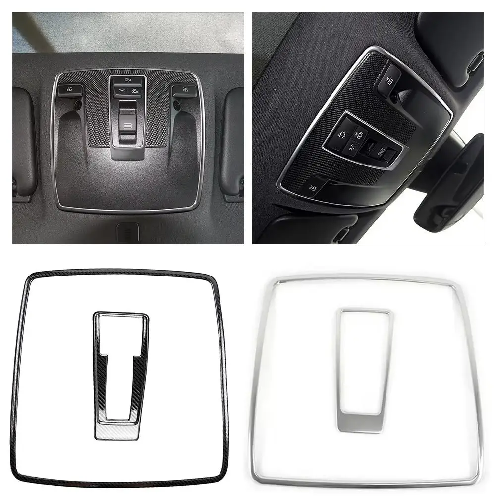 سيارة القراءة ضوء الإطار الزخرفية تقليم لمرسيدس لبنز القراءة ضوء الإطار تقليم اكسسوارات السيارات الديكور L8C9 #2