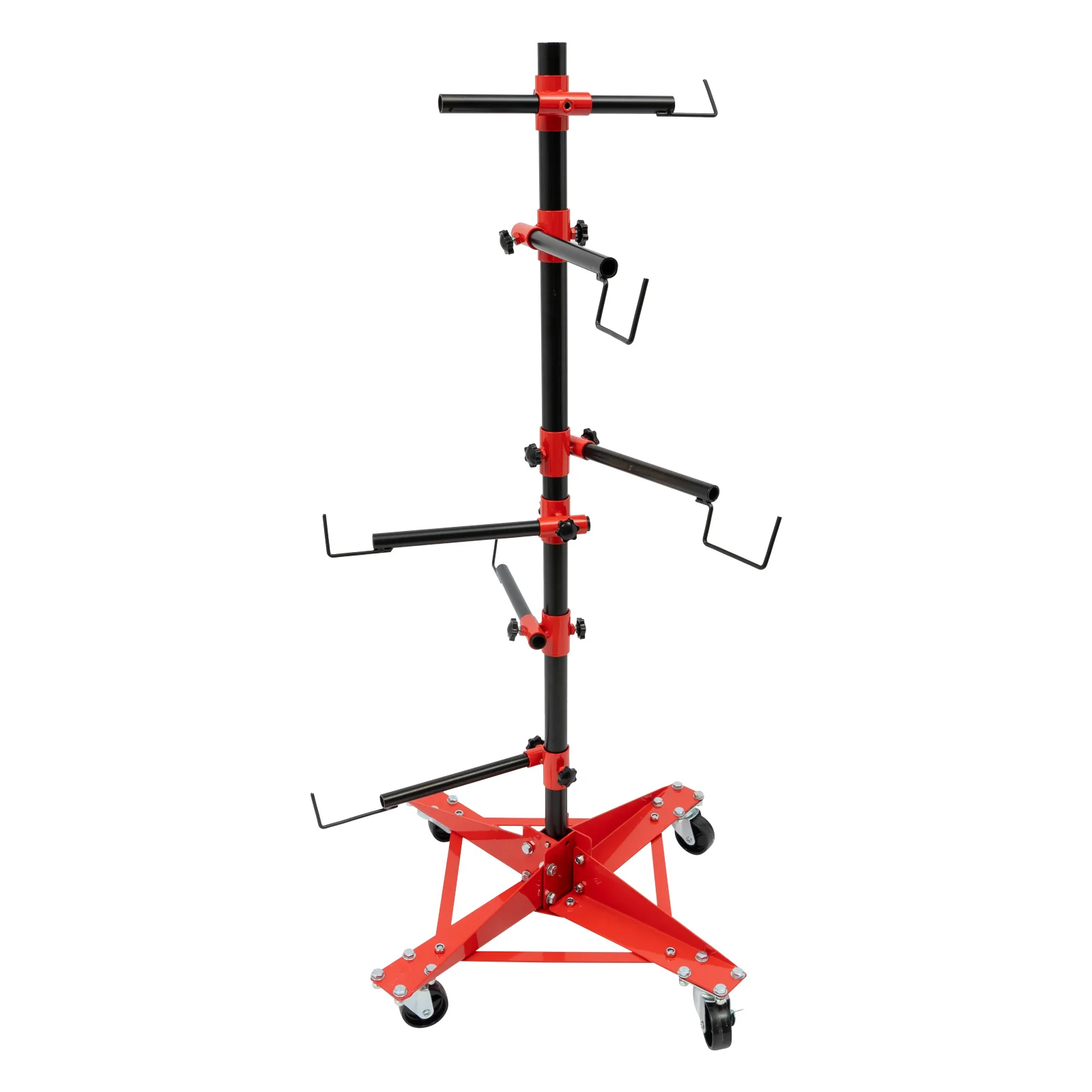 47 inch Mobile Automotive Panel Holder Tree Paint Stand with Wheels for Doors Fenders Bumpers 220 lbs Load Capacity