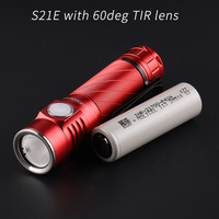 Convoy S21E 21700 flashlight with 60deg TIR lens, SST40 SFT40 519A, with battery inside