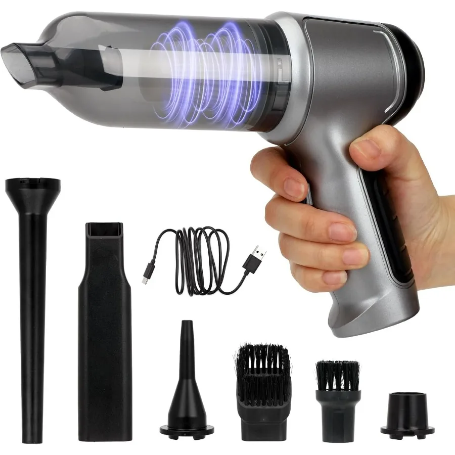 

Автомобильный пылесос, беспроводной, ручной пылесос 3 в 1, бесщеточный двигатель, высокая мощность 12500 PA, пылесосы со сжатым воздухом, беспроводной пылесос C