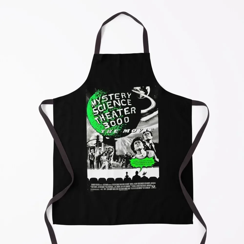 

MST3K The Movie Black and White Poster Apron carpenter Kitchen on the wall kitchen utensil Christmas gift Apron
