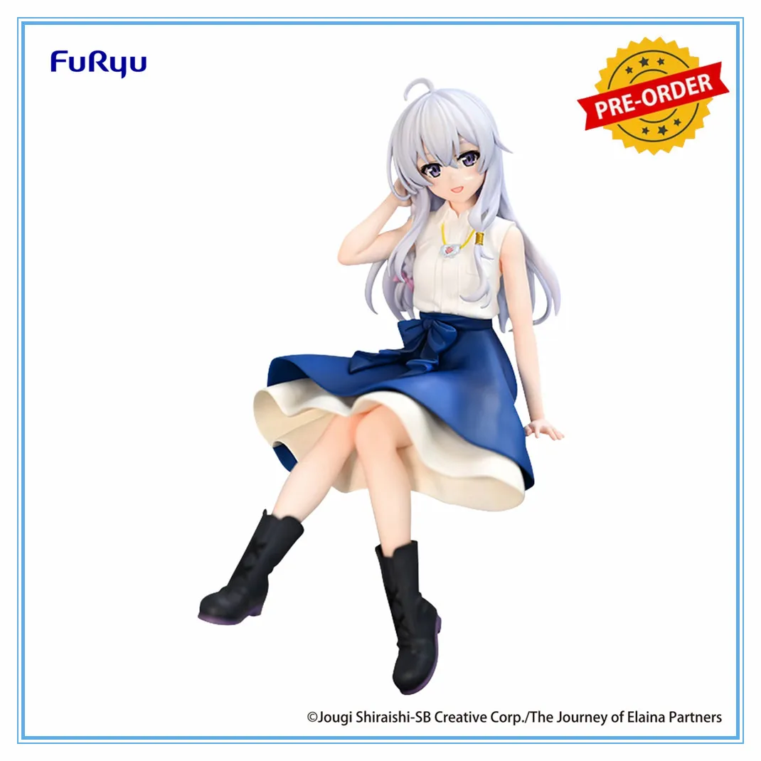 Original Furyu The Journey of Elaina Noodle Stopper Figure Elaina Flared Skirt ver Anime Action Figure Desktop Figurine Doll