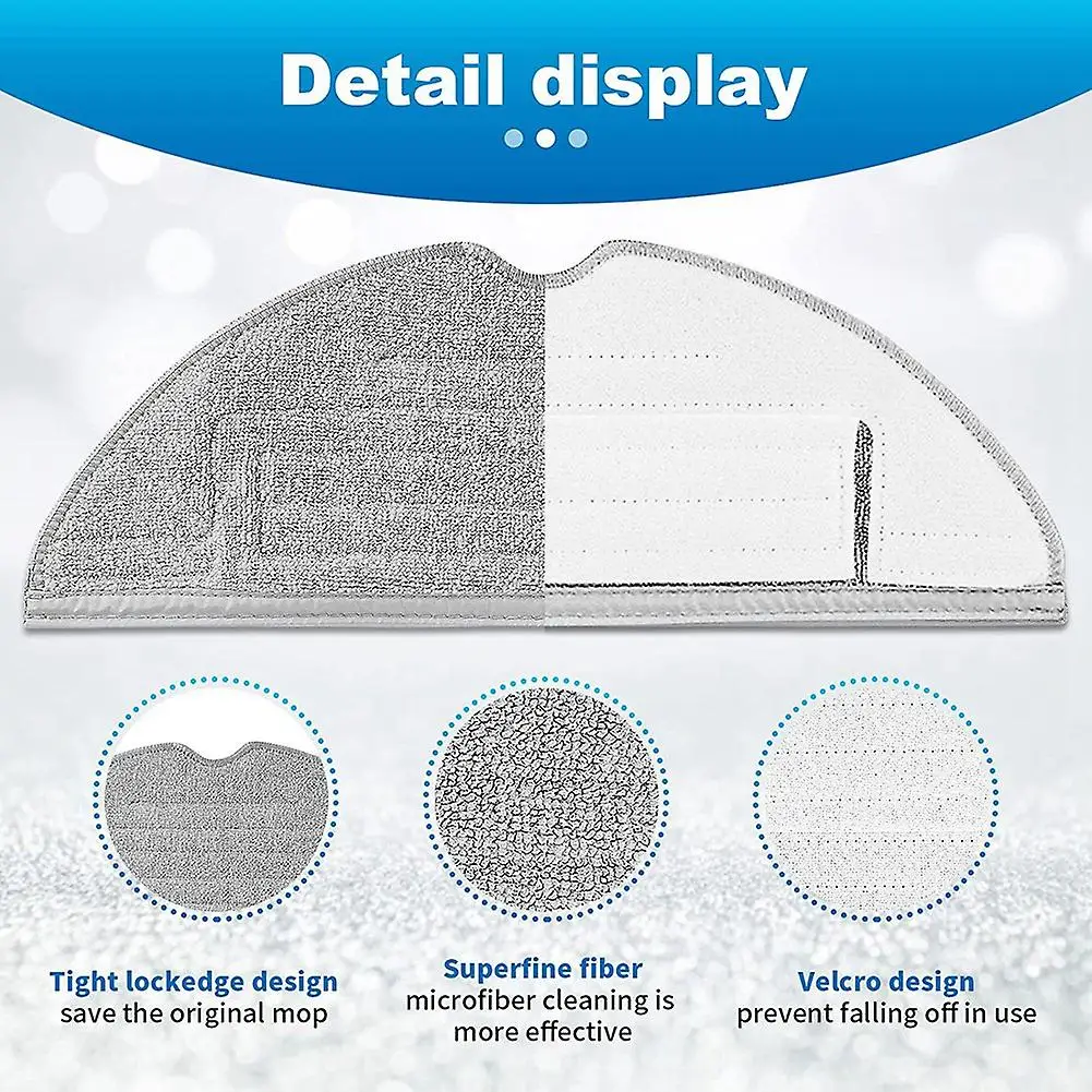 17pcs Robot Vacuum Filter Main Side Brush Vibrating Mop Cloth