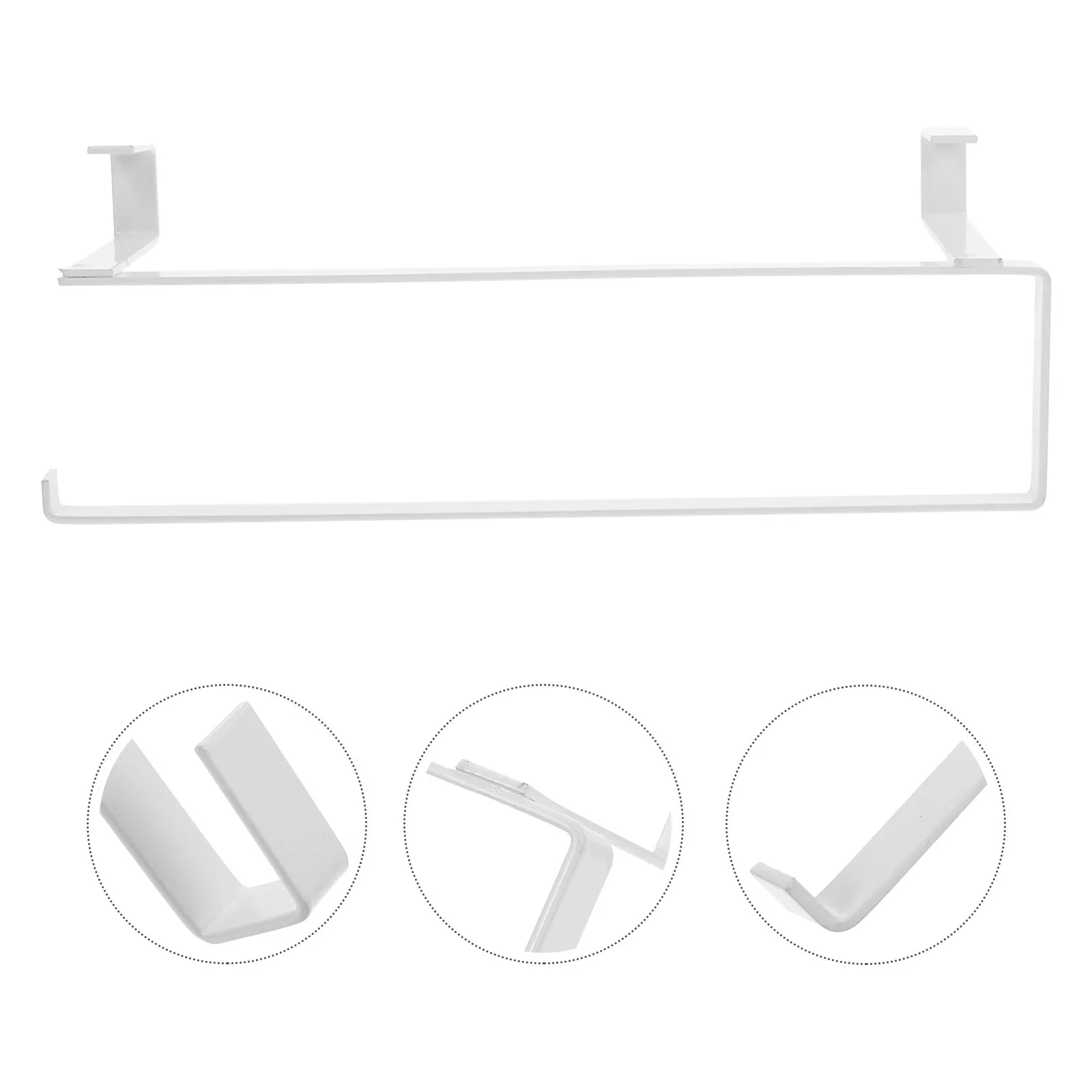 

Wall Mount Paper Towel Rack Non-Punch Roll Paper Stand Modern Style Multi-Function Storage Shelf Towel Rack