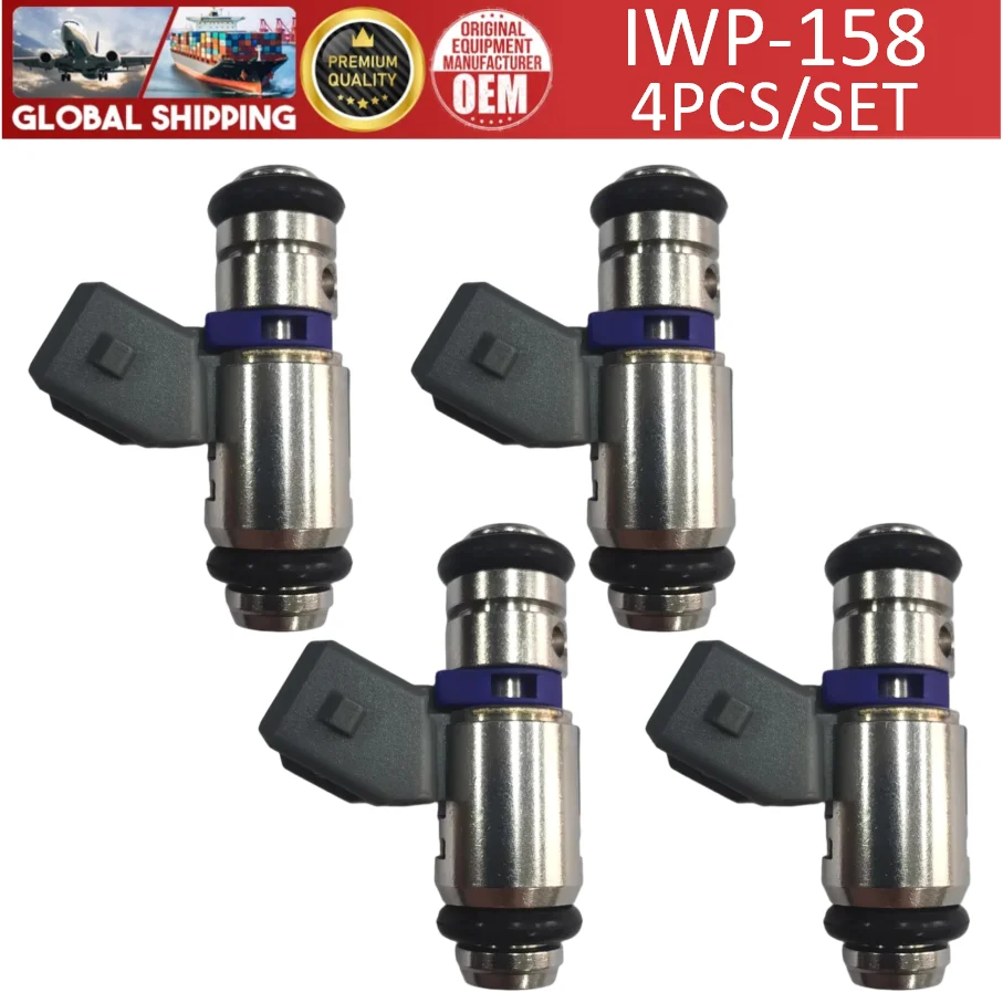 Inyectores de combustible IWP-158 de alta calidad, 1/4 piezas, para VW Pointer Polo Derby 1.8L 2005-2011
