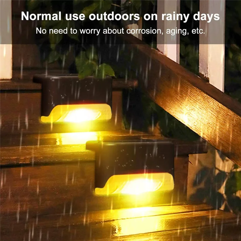 

ABKO-Outdoor Waterproof Solar Power Garden Lamps For Fence Yard Patio Pathwa Fence Light