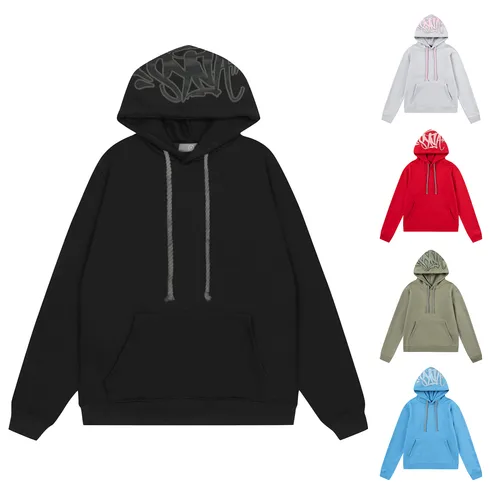 Imagen 2 del producto Sudaderas holgadas clásicas, cálidas, suaves y cómodas, con capucha, manga larga, estampado de letras, moda clásica, para hombres y mujeres