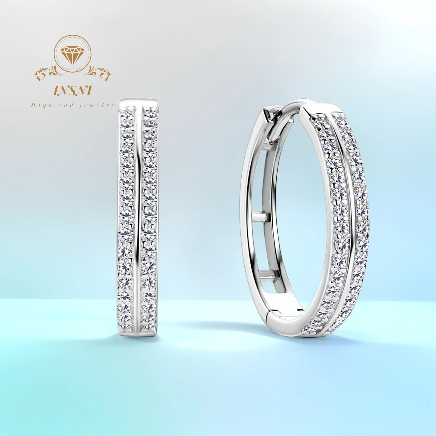 

0,16 карата ​ Новые популярные серьги-кольца 2025 года из серебра S925 с муассанитом AAA, цвет D, сертифицированные, для женщин ​ Ювелирные изделия