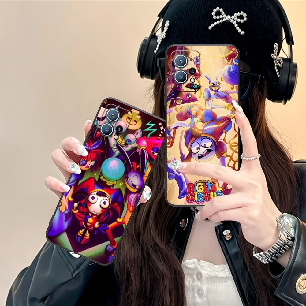 Amazing Digital Circus Mobile Cell Phone Case for Huawei P60 P50 P40 P30 P20 P10 P9 P8 Pro Lite Plus Black Phone Cover Shell