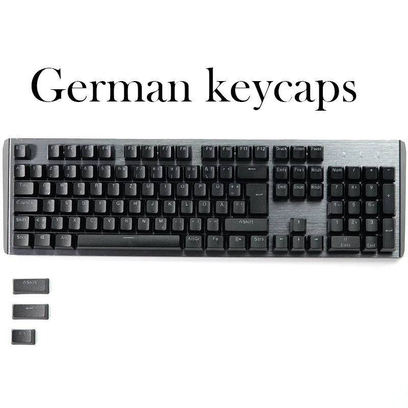 108 key German ABS keycaps Light Transmission OEM Profile 61/87/104 layout for Cherry MX Axis Mechanical Keyboard