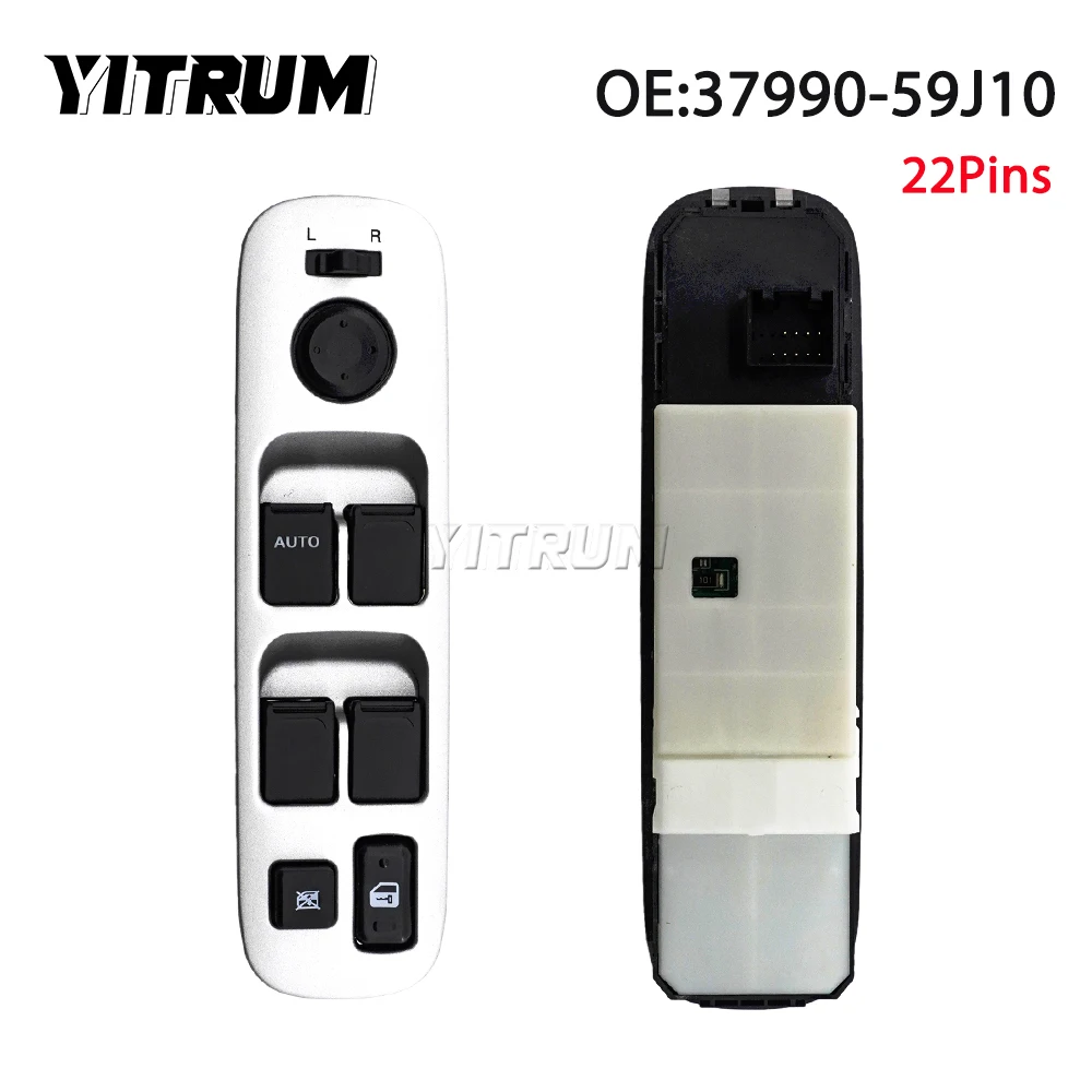 

YITRUM 37990-59J10 3799059J10 Front Left Electric Power Car Window Switch For Suzuki LIANA Estate (ER) 2008 22Pins