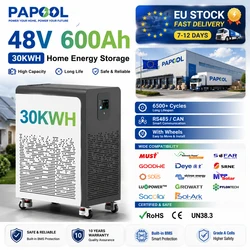 LiFePO4 48V 600Ah 300Ah Battery Pack 6500+ Cycles Bluetooth RS485 CAN BMS 51.2V 100Ah Solar Energy Storage Lithium AKKU EU STOCK