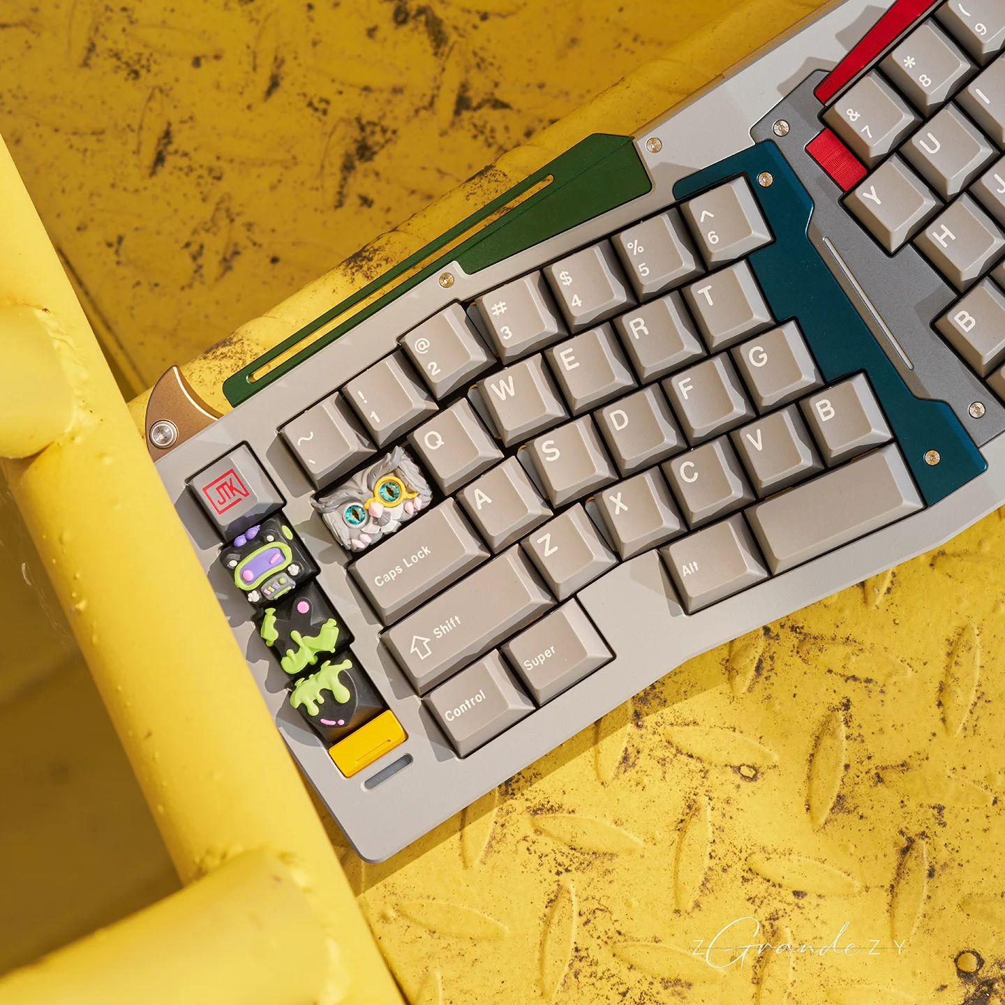 OWLAB Owl Resin Artisan Keycaps TAB Key Handmade Keyboard Caps Custom MX Switches Key Caps Mechanical Keyboard Accessories Gift