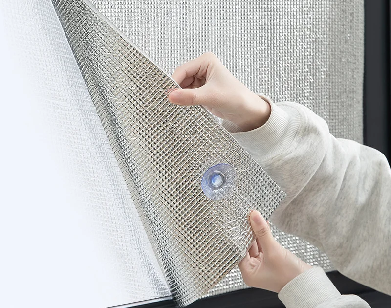1 Stück Fenster-Sonnenschutzfolie, Sonnenschutzmatte für Zuhause, Aluminiumfolie Anti-UV Isolierfolie, Fenster-Sichtschutzfolie, Sonnenschutz