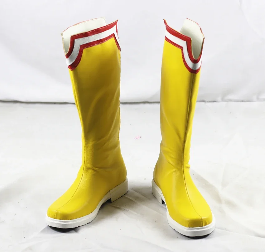 All Might Scarpe Cosplay Stivali di Carnevale di Halloween Scarpe in pelle PU Puntelli Cosplay Anime realizzati su misura