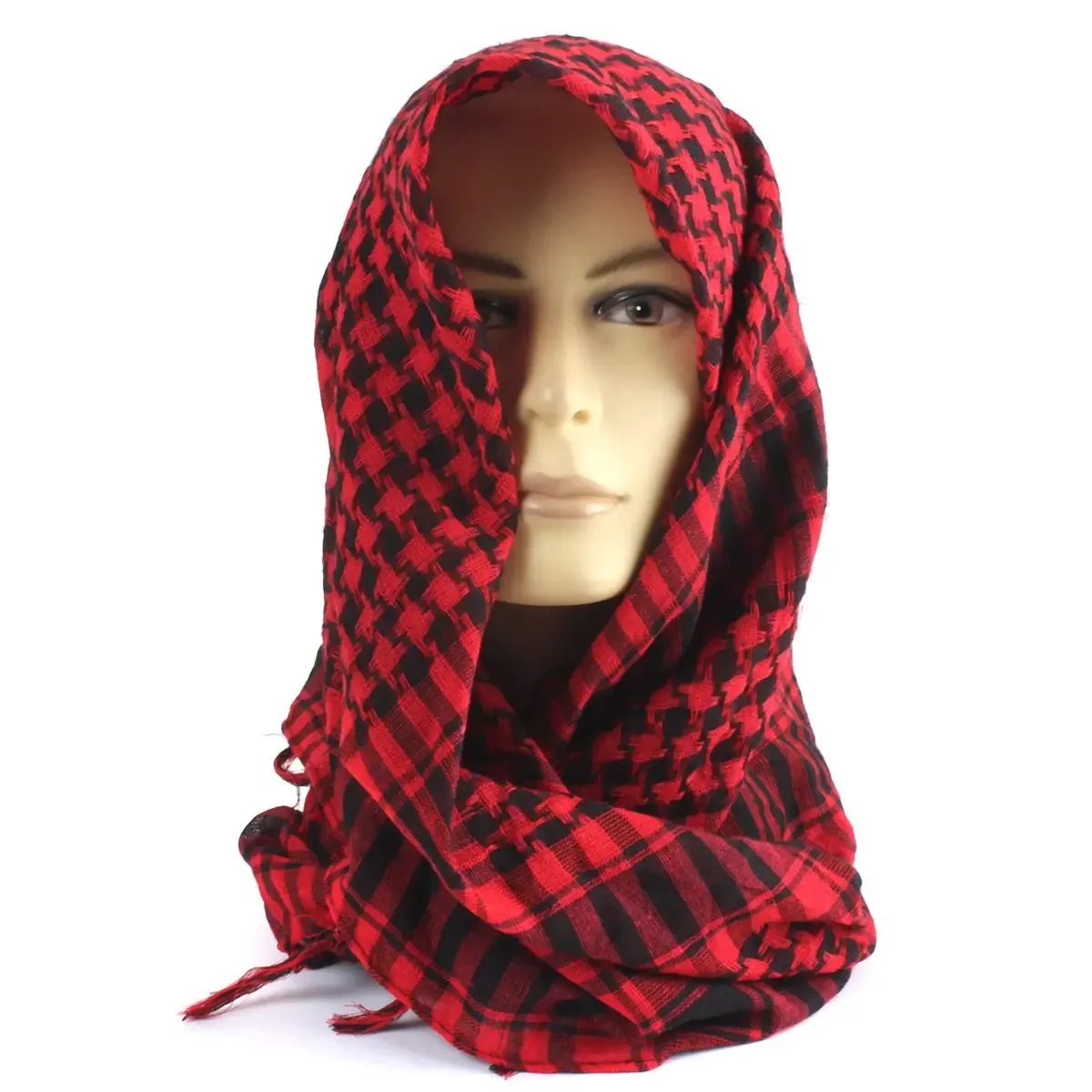 1M x 1M Outdoor Hiking Scarves Military Arab Tactical Desert Scarf With Tassel For Men Women Hunting Head Scarf