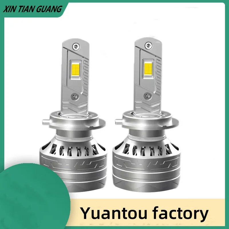 2pcs 200W 12V Bulbs 9005/HB3 9006/HB4 H1 H4 H7 H13 9004 9007, 25000LM 180W Super Bright LED Car Headlight, COB Chip, 6000K White