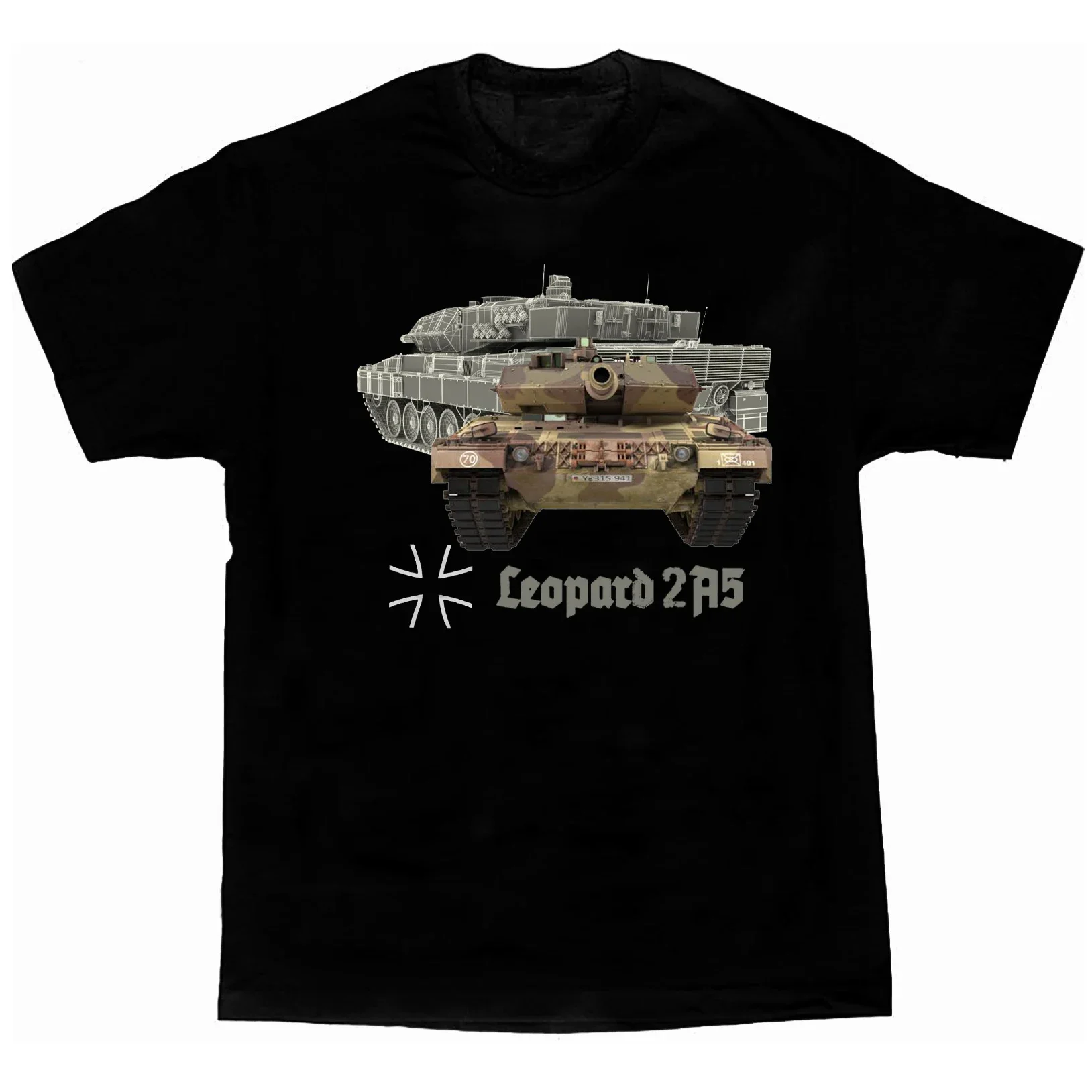 

Футболка Bundeswehr Panzer Leopard 2A5 Main Battle Tank, 100% хлопок, с круглым вырезом, летняя повседневная мужская футболка с коротким рукавом, размер S-3XL