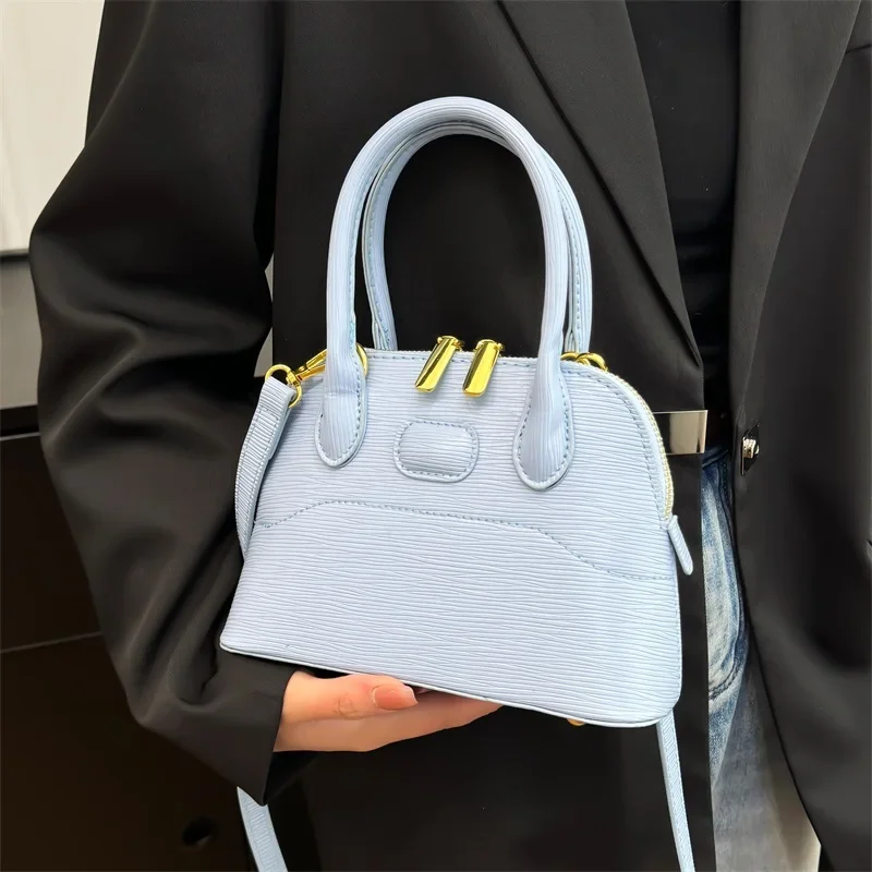 Bolso de hombro con cremallera de alta calidad, bolso cruzado con correa de cadena para ocio al aire libre, bolso de mujer de estilo elegante y moderno
