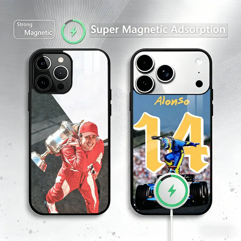 

Racer F-Fernando A-Alonso Phone Case For iPhone17,16,15,14,13,12,11 Plus,Pro Supports Magnetic Wireless Charging