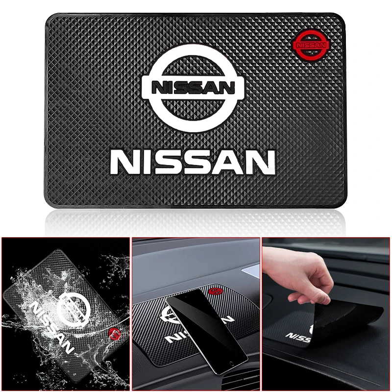 

Автомобильный орнамент, противоскользящий коврик из ПВХ, липкая накладка, аксессуары для приборной панели для Nissan Qashqai J11 J10 X-trail T32 Juke Altima Sentra