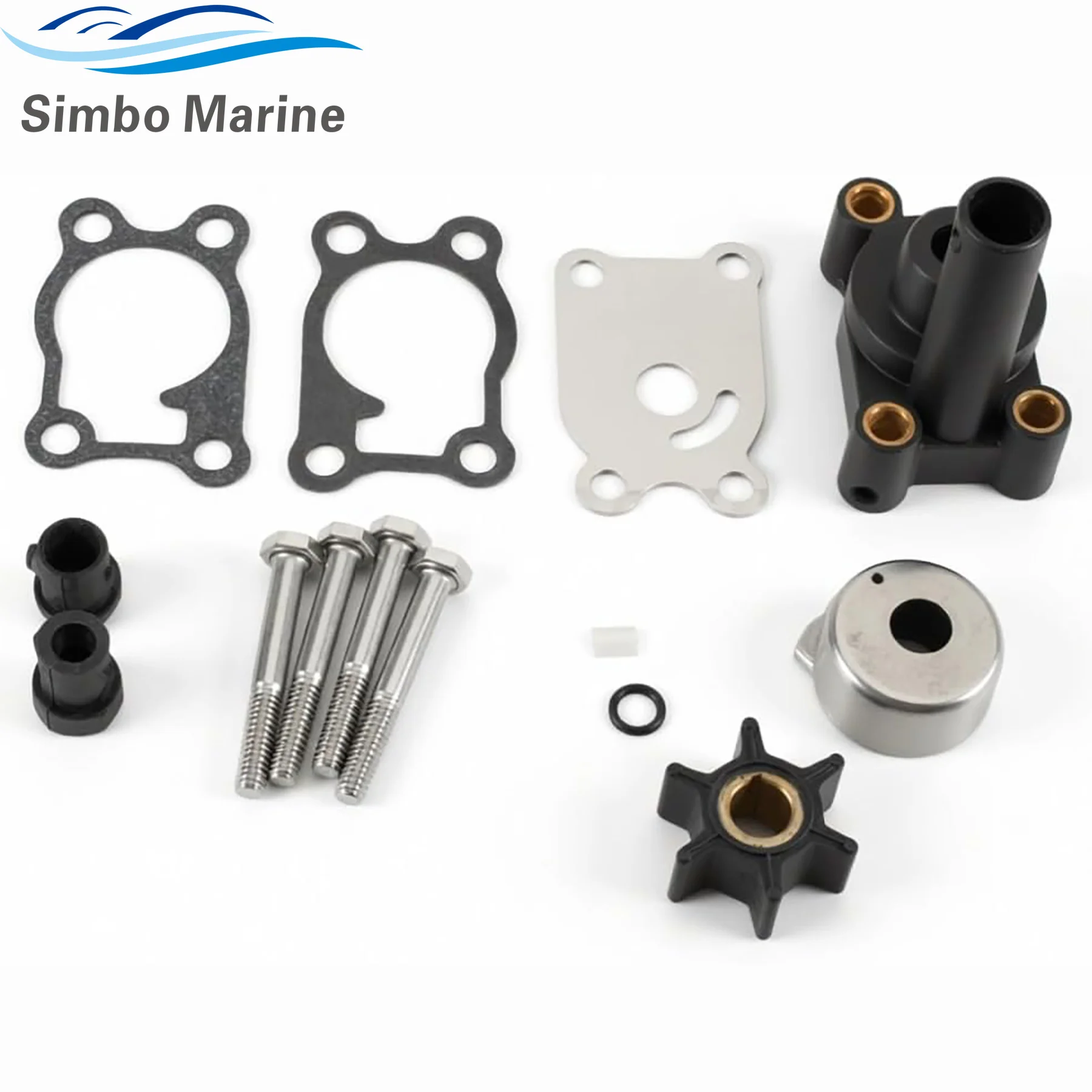 Water Pump Impeller Repair Kit for Johnson Evinrude 4 4.5 5 6 8 HP Outboard Engines OEM 396644 765603 389844 0765603 18-4529