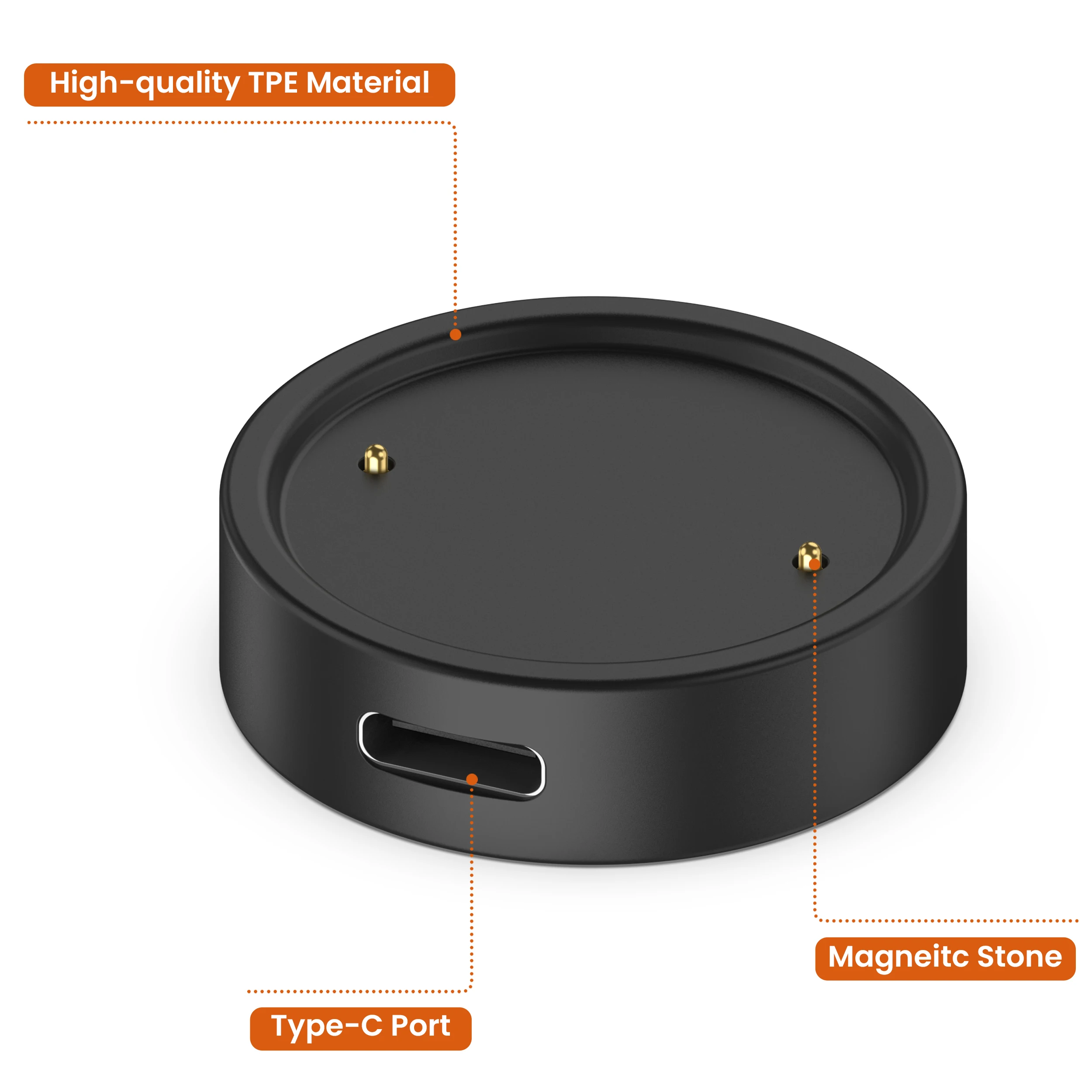 Magnetic Charger For Amazfit Active 2/Bip 6/GTR 4/GTR 3 Pro/GTS 3 4/T-Rex 2/T-Rex Ultra/cheetah pro Charging Cable Dock Holder image 3