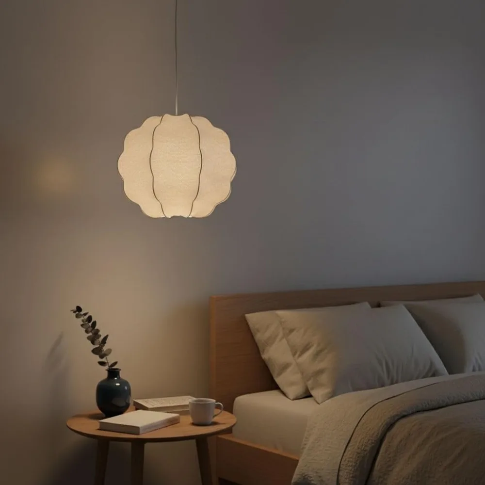 

JOYINLED Modern Japanese Wabi Sabi Silk E27 Chandelier Nordic Home Decor Designer Lamp Living Dining Room Bedroom Pendant Lights