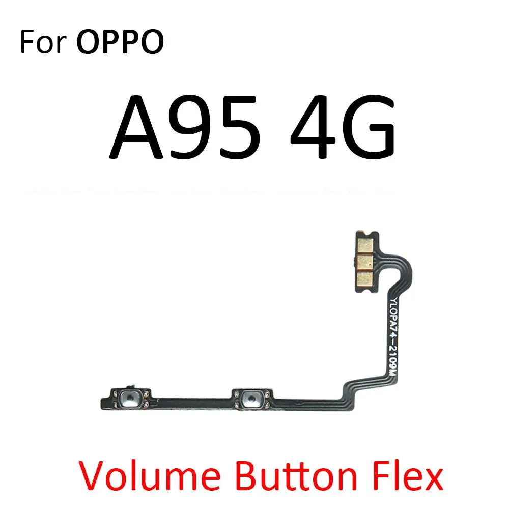 Switch Power ON OFF Key Mute Silent Volume Button Ribbon Flex Cable For OPPO A94 A95 A96 A97 4G 5G Replacement Parts