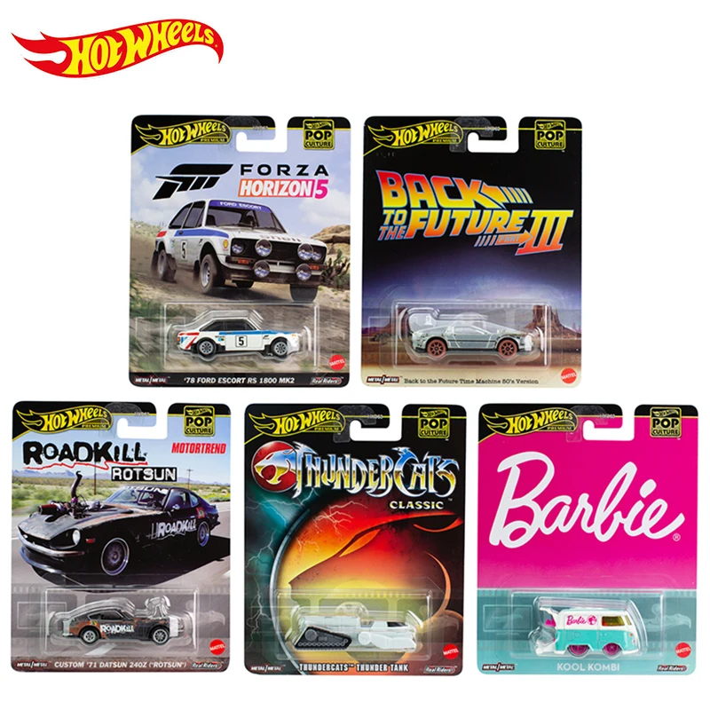 

Hot Wheels Premium 1:64 Pop Culture A чехол Barbie Kook Kombi Datsun Назад в будущее, игрушечный автомобиль, литая модель 1/64 автомобиля