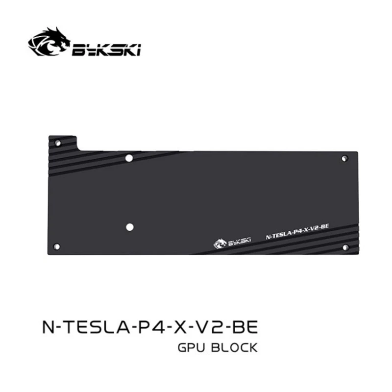 Bykski GPU Water Block for TESLA P4 T4 Video Card / Thickened Copper Plate All-Metal Radiator / Dense Waterways N-TESLA-P4-X-V2