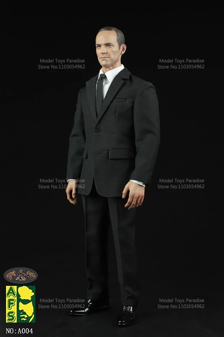 AFS A004 1/6 Men Soldier Business Suit Jacket Shirts Panrs Shoes Fit 12 Inches Movable Wolverine Action Figure Body