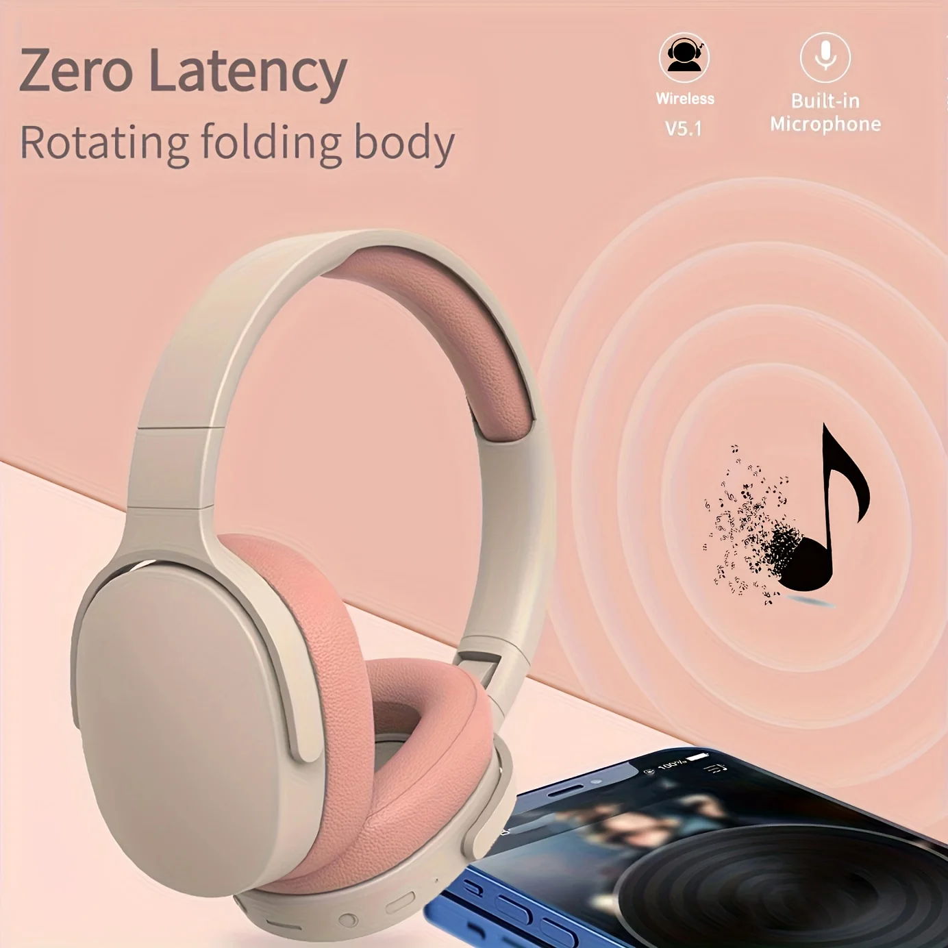 P2961 słuchawki z Bluetooth nad uchem Stereo zestaw słuchawkowy hi-fi prawdziwy sporty bezprzewodowe ze słuchawką TF/AUX odtwarzacz muzyczny z