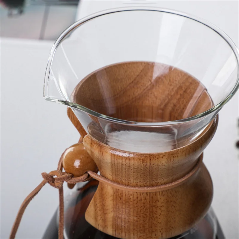 กาแฟหม้อสแตนเลสสตีล Drip Brewing ร้อนชุด1000Ml เครื่องใช้ในครัวเรือน Sharing หม้อกาแฟเครื่องมือ Cork Borosilicate แก้ว