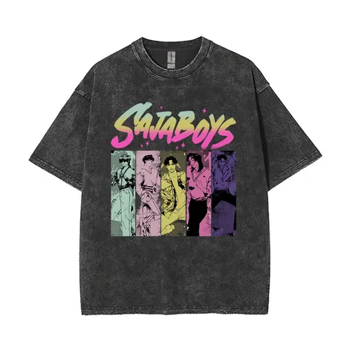 Imagen 2 del producto Vintage lavado Kpop Demon Hunters Rumi Mira Zoey Ramen divertido Meme camiseta hombres mujeres dibujos animados moda tendencia camiseta Tops regalo para seguidores