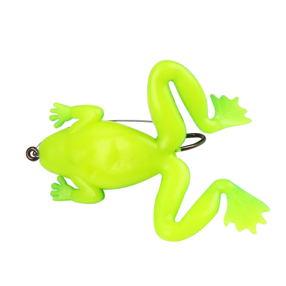 5.2g/6cm Hot Lifelike New Portable Soft Fishing Lures Rubber Frog Spinner Sinking Bass Bait