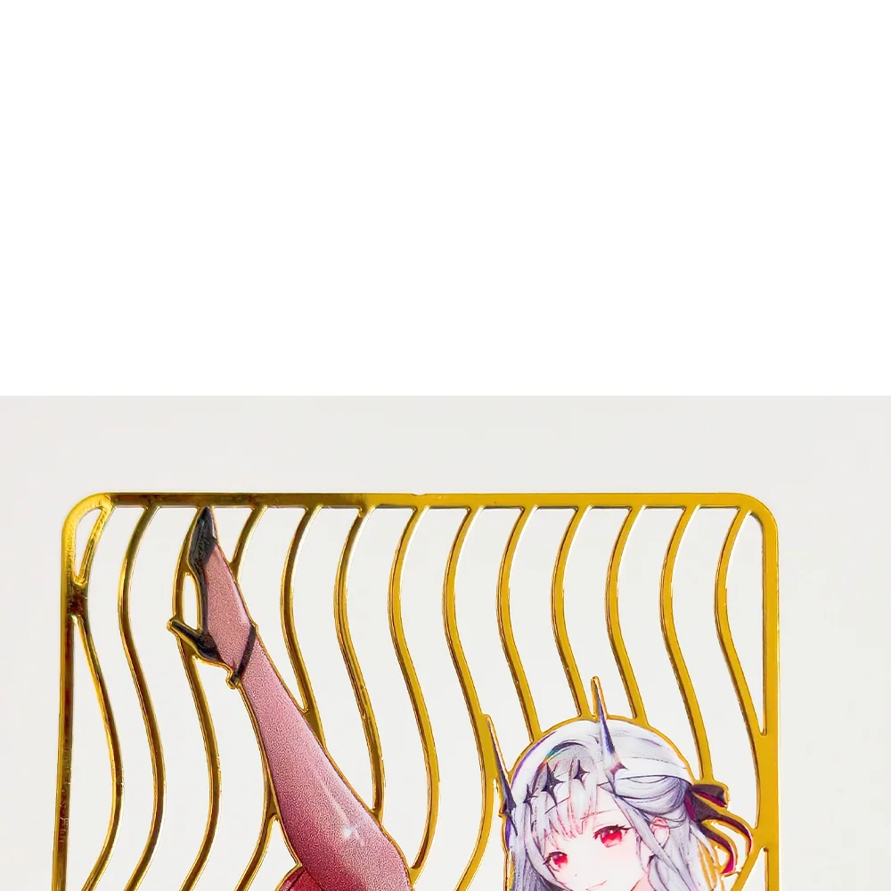 DIY Anime Multiple Styles NIKKE：The Goddess of Victory 1Pcs Collection Hollow Metal Card Anime Waifu Gift for Fans - view 4