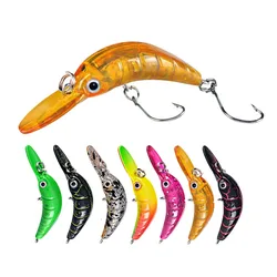 Micro crankbait duro biomimético flotante para lucio y lubina