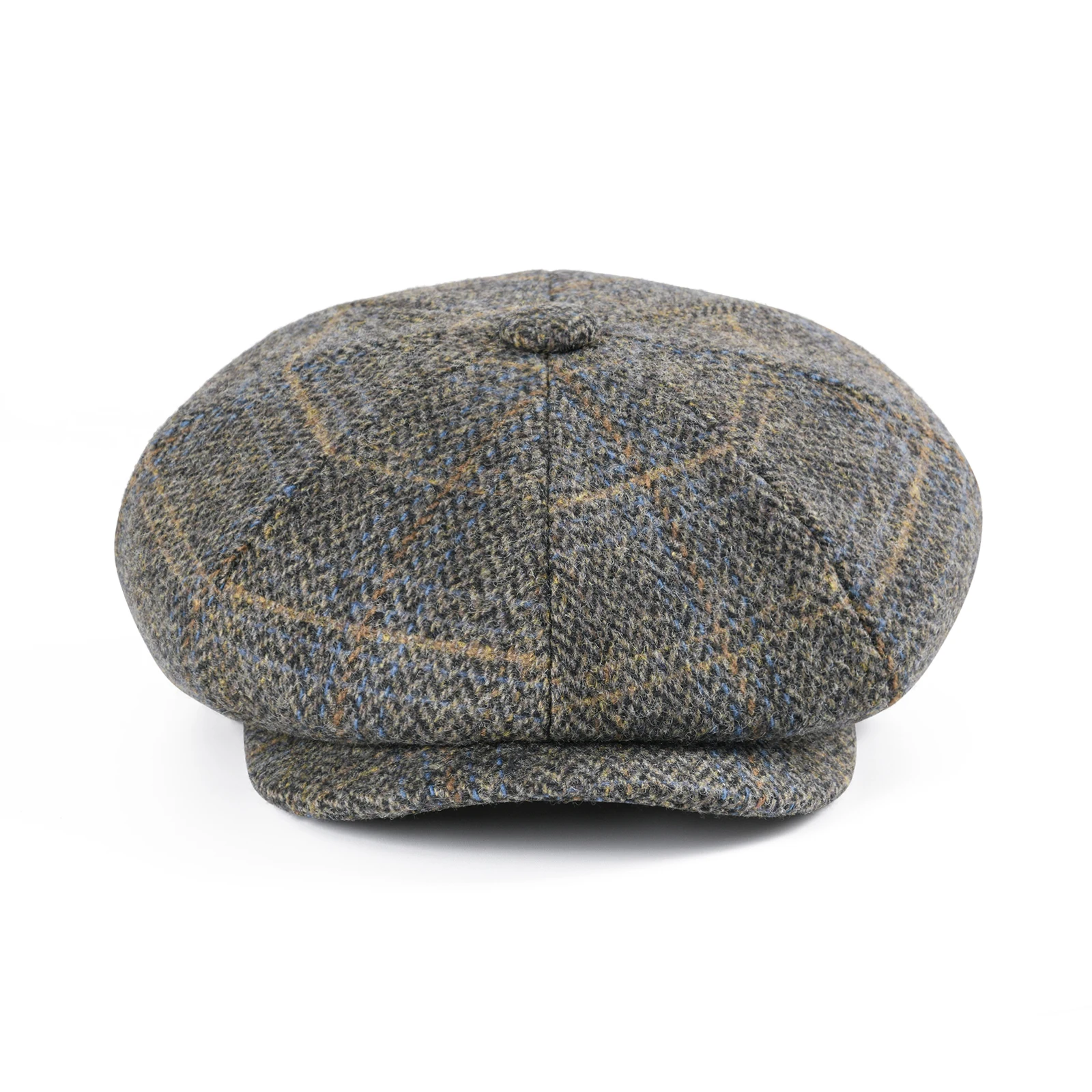 FEINION Men's Newsboy Cap Single Size Quality Retro Irish Herrinbone Hats Gastby Ivy Caps for Male Vintage British Beret