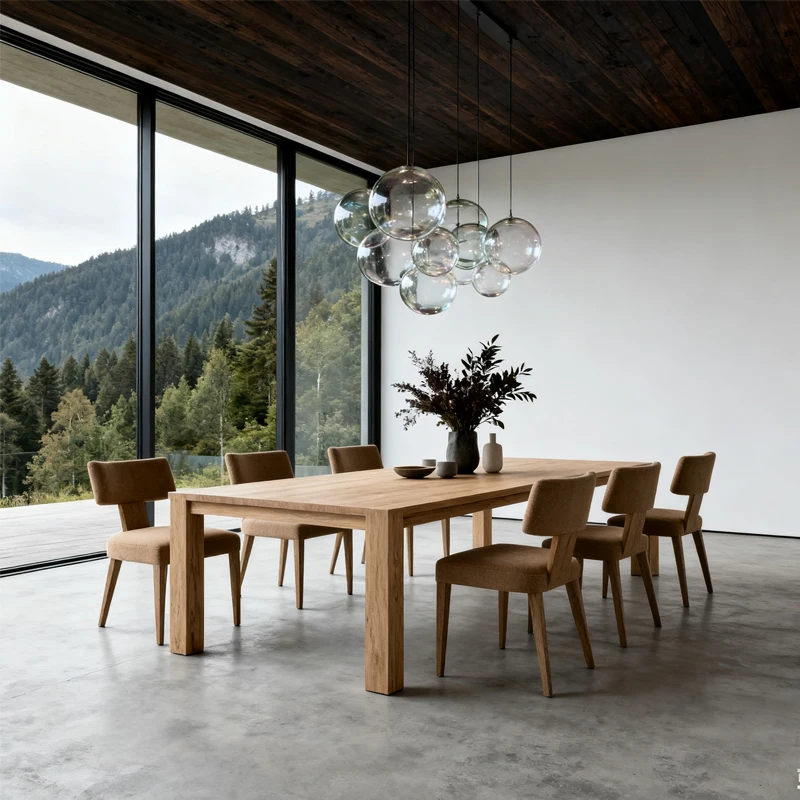 

JC Modern Home Dining Table and Chairs Luxury Hotel Dining Table and Chair Restaurant Furniture Villa Furniture