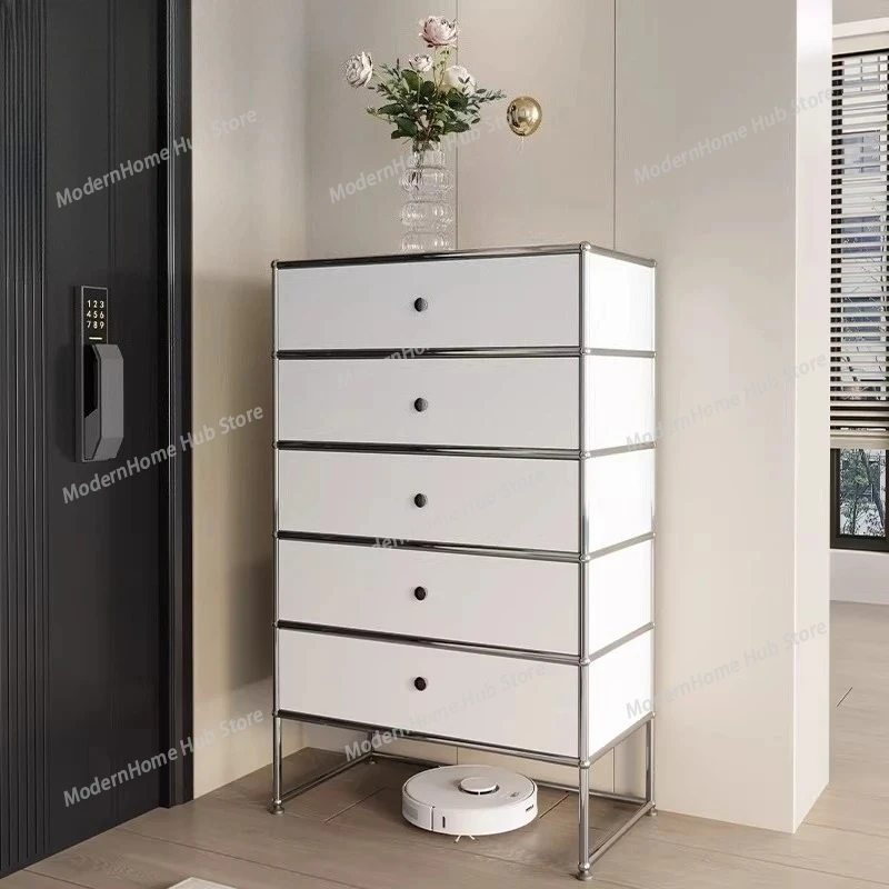 

Stainless Steel Modular Storage locker Chest of drawers Living Room Cabinets chest drawer Display cabinet Showcase furniture